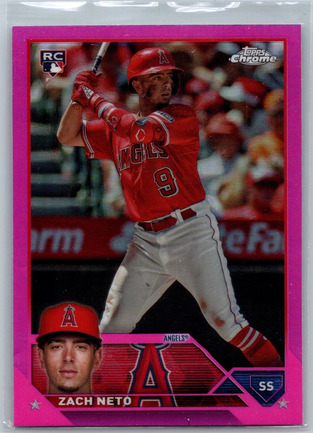 2023 Topps Chrome Update Series - Zach Neto #USC34 Pink Refractor (RC)