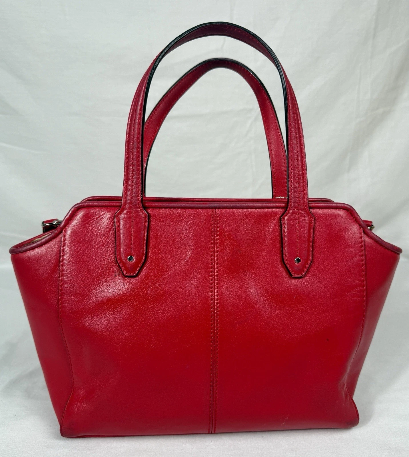 ???COACH CHERRY RED Taylor Bette Mini Tote 2WAY Borsa a tracolla in pelle