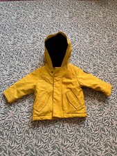 Jacadi Paris Yellow Nautical Winter Heavyduty Water Repellant Jacket 12 months