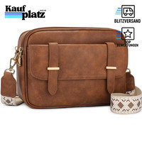 UmhäNgetasche Damen Mittelgroß Rfid Veganes Leder Crossbody Bag Mit Gurt