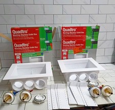 2 Pack Oatey Quadtro 38528 Washing Machine Outlet Box 1/4" Turn x 2" Hub OB.