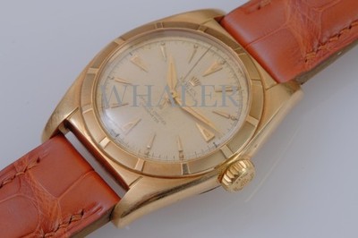 1950s Rolex Solid Gold  Bubbleback Near Mint