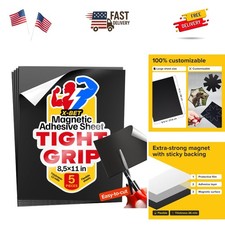 Strong Self-Stick Adhesive Magnetic Sheets 5 Pcs 8.5"x11"/22x28cm – Customiza...