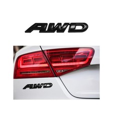 AWD Emblem Sticker, 3D Metal Letter Tailgate Side Badge Decal, Self Adhesive ...