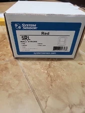 NEW, System Sensor SRL Wall Strobe - red - 2 wire - clear lens - L01-2523-001