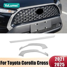 Front Racing Grille Trim Strips for Toyota Corolla Cross XG10 & Hybrid 2021–2025