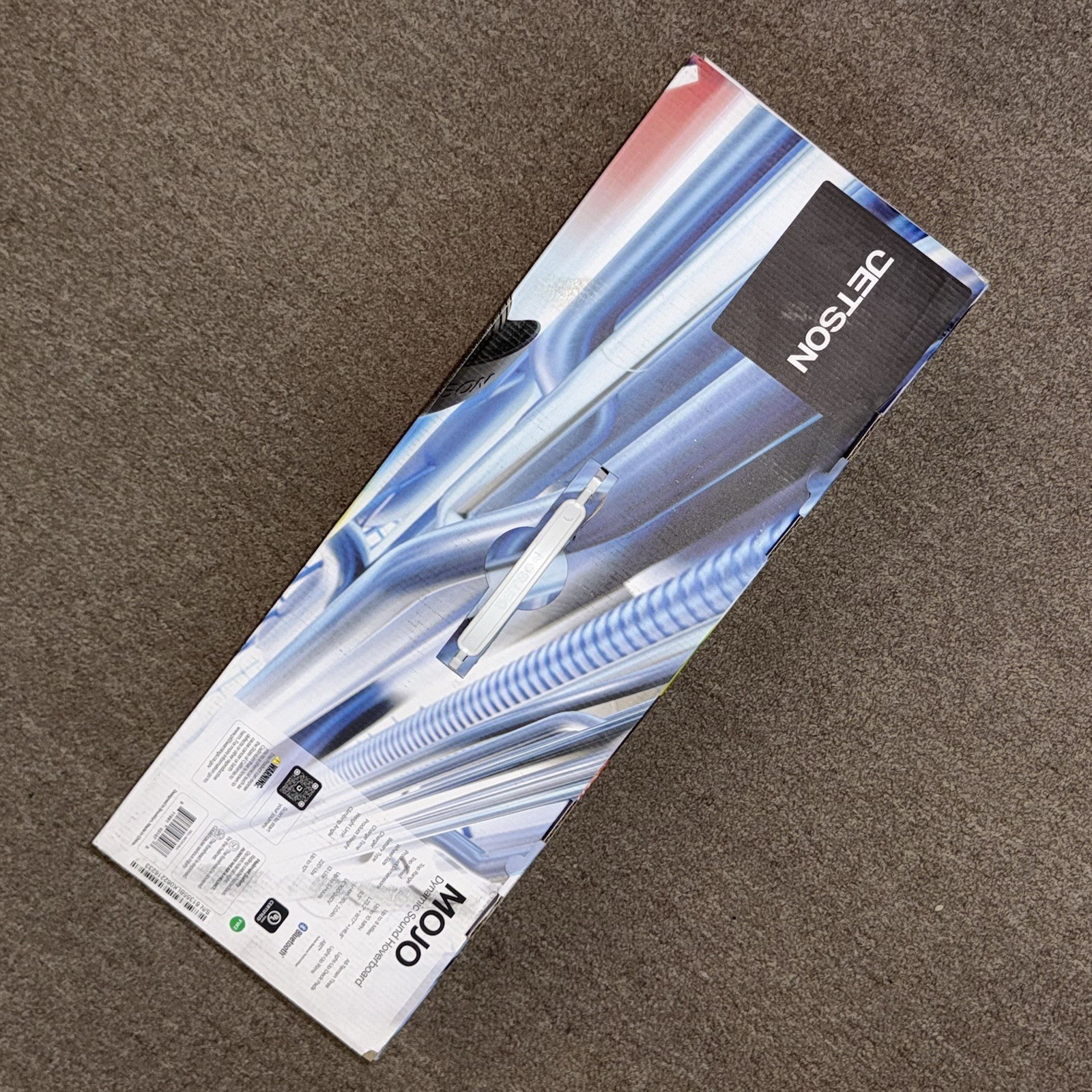 Jetson Mojo Black Light Up Self Balancing Scooter with Bluetooth Speaker Hover