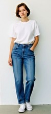 Pilcro Anthropologie NWOT 'High Rise Denim Legging' seam premium jeans sz 31