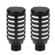 2 x Plastic Pneumatic Muffler Exhaust Air Line 3/4PT Black