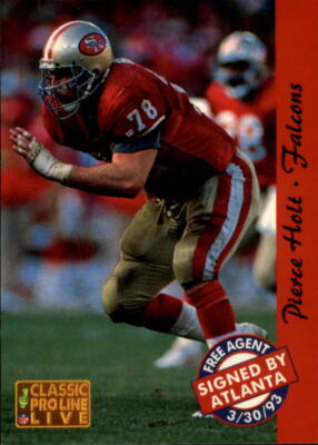 1993 Pro Line Live Football ''Main Set'' Base Cards