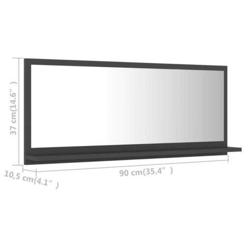 Badspiegel mit Ablage Wandspiegel Badezimmerspiegel mehrere Auswahl vidaXL - Bild 16 von 152