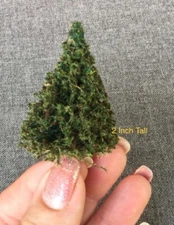 Miniature TREES - 2 Inches Tall - 10 Pack - Model Railroad Scenery