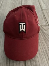 NIKE TIGER WOODS COLLECTION ONE VR FLEX FIT HAT BURGUNDY RED M/L