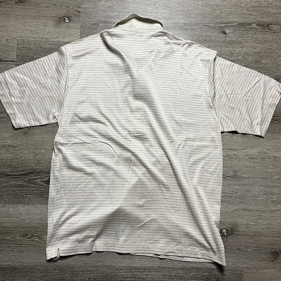 Nike Golf Tiger Woods Estampado Polo Camisa Abotonada Grande Algodón Mercerizado Foto 3 de 4