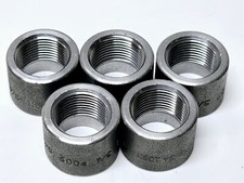 5 Pk SM Half Coupling, 3/4 in Bore Dia, Threaded Shaft, Forged STEEL 3MCPLHT.75