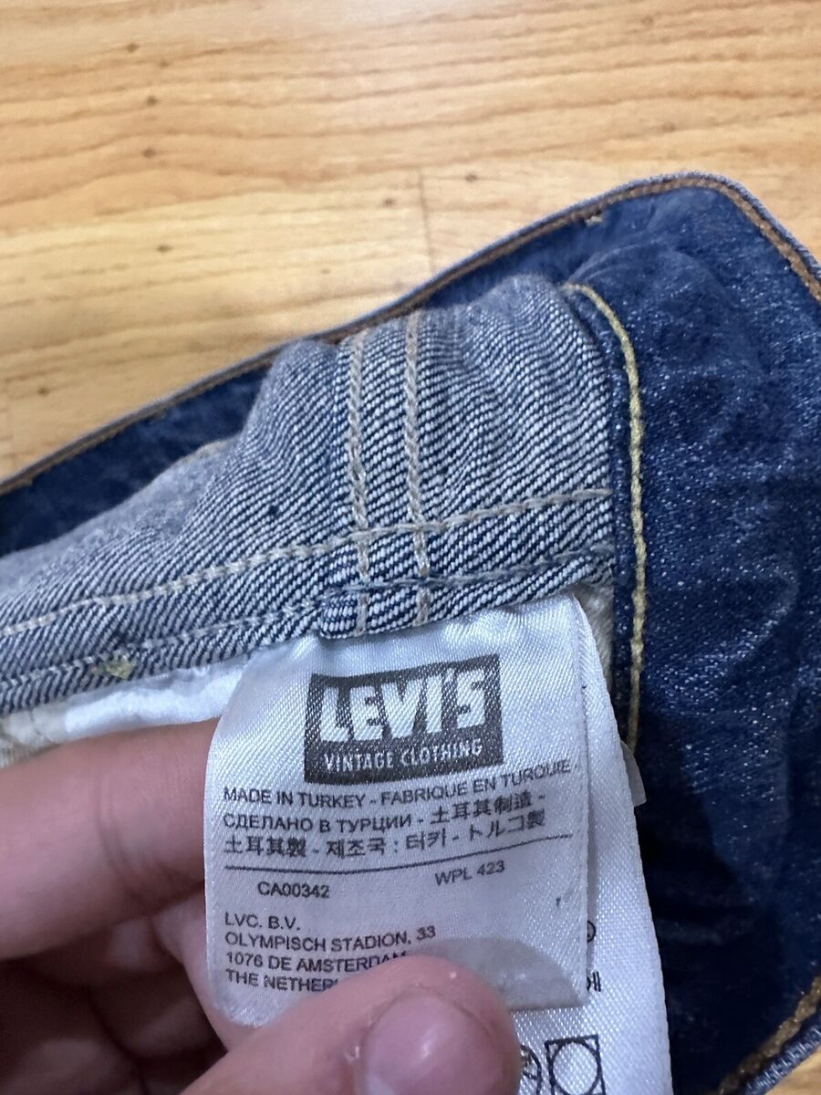 Vintage Levis Jeans Mens 28x26 Blue Slim LVC 606 Big E Vintage Levis Jeans Mens 28x26 Blue Slim LVC 606 Big E
