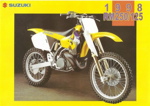 Suzuki RM250 RM125 UK Market sales brochure 1998 RM250W RM125W - Picture 1 of 2