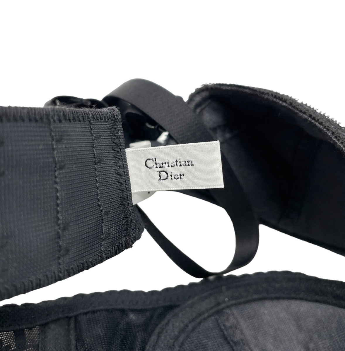 Christian Dior Vintage Trotter Monogram Bra Top #A65 Black