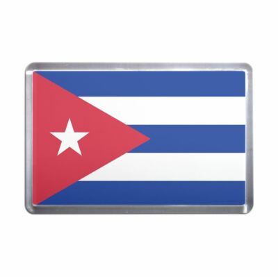 Kühlschrankmagnet Kuba Flagge Kunststoff (S, M, L, XL)