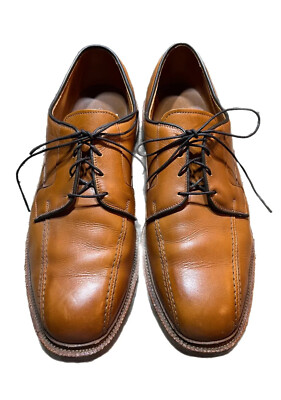Allen Edmonds Mens Sz 11.5 Tan Leather Hillcrest Lace Up  display picture 2