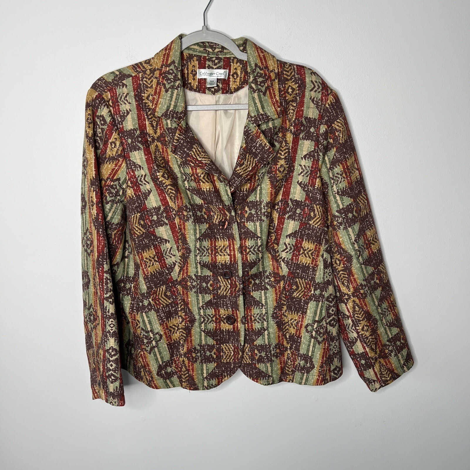 Coldwater Creek Blazer Womens 18 Aztec Western Tw… - image 12