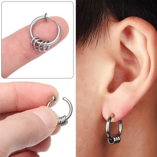 juveniles sin agujeros de clip Pendientes falsos pendientes | eBay