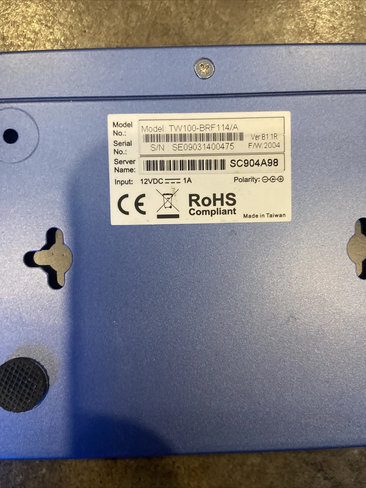 TRENDnet TW100-BRF114 4 Port Firewall Router 10 100Mbps - Image 4 of 4