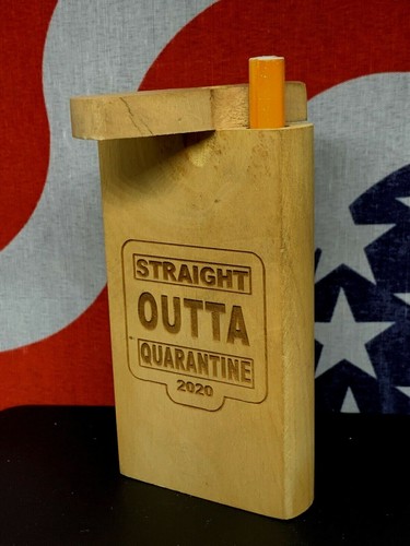 STASH BOX HOT OUTTA QUARANTINE 2020 ONE HITTER FLOWER USA TOBACCO BOWL 4" DUGOUT - Picture 10 of 12
