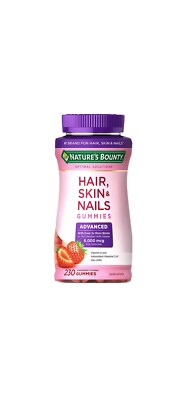 Nature's Bounty Hair Skin Nail with Biotin 230 Gummies Advanced