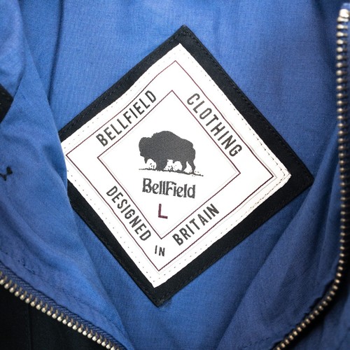 Bellfield Navy Blue Full Zip Hooded Lankham Fisherman Style Jacket - Size L NEW - Picture 4 of 13