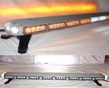 47” Amber LED Light Bar Tow Truck Plow Roll Back Police w/ ALLEY & BRAKE LIGHTS