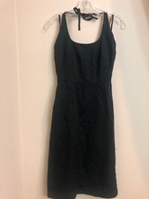 Pre-owned Banana Republic Black Sleeveless Halter Dress Size 2