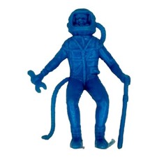 Astronaut MPC Army Men Toy Soldier Plastic Military Figure Marx Space BLUE 3