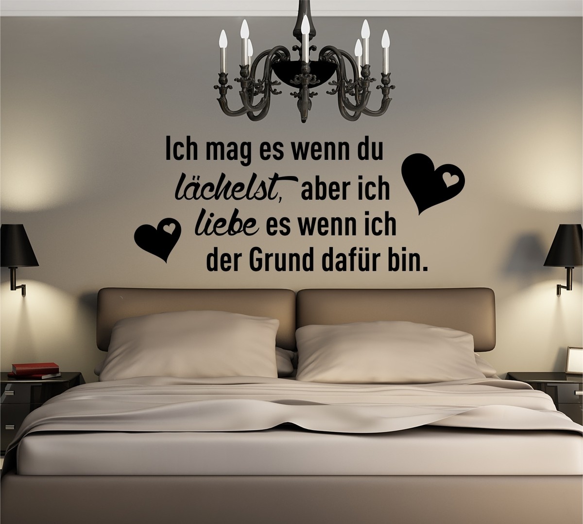 wd wandtattoo liebe ist lÄchelst spruch bild wandsticker