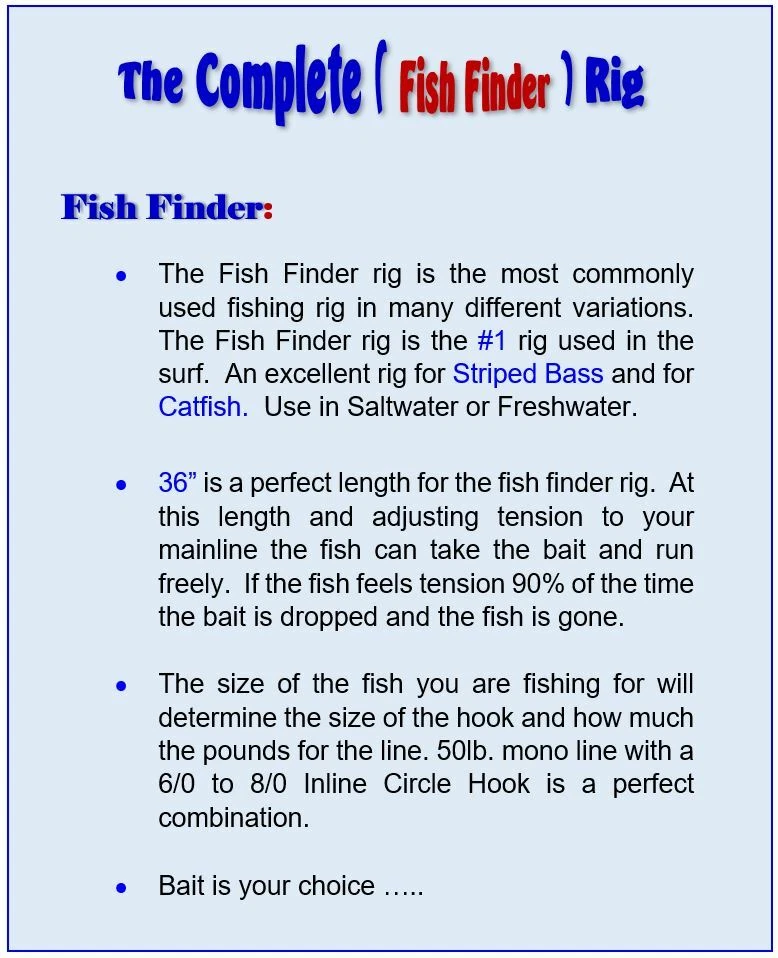 5 Fish Finder Leader ( Circle ) Surf Rigs Striper Striped Bass Catfish Drum Carp - Image 3 of 4