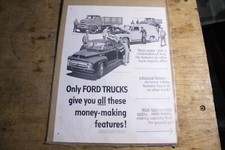 FORD F350 F100 C600 PICKUP TRUCK MAGAZINE SALES ADVERTISEMENT