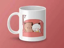 Kawaii Dudu and Bubu Tea Mug Gift for Anime Lovers, Unique Ceramic Japanese
