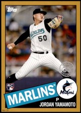 Jordan Yamamoto 2020 Topps 1985 35th Anniversary 5x7 Gold #85-58 /10 Marlins