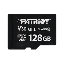 Patriot VX 128GB V30 C10 U3 4K UHD Micro SD Flash Card Dashcam/Home Surveillance