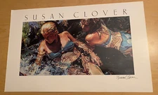 Susan Clover Art Print  “Girls Day @ the Pool” 15x24” Signed Bikini
