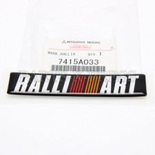 Oem Genuine Mitsubishi Lancer Ralliart Decal Nameplate Emblem Badge Jdm 4.25x1