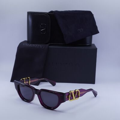 Valentino V-DUE VLS-103D Crystal Purple/Yellow Gold/Dark Grey AR 50-18-145 Su...