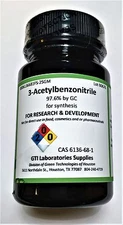 Acetylbenzonitrile; 3-, 97.6%, for synthesis, 25g