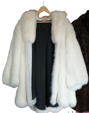 PELZTRAUM POLARFUCHS Swinger 223cm Saum echt ...