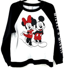 Vintage Mickey Minnie Mouse Crewneck Sweatshirt XL 15-17 Disney