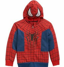 The Amazing Spiderman Zip-Up Hoodie Child Size 5-6 7 New Costume Sweatshirt 2014