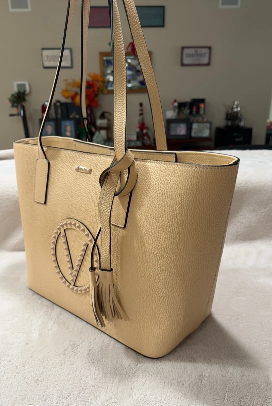 BORSA A TRACOLLA DONNA NUOVA CON ETICHETTE VALENTINO By Mario Valentino SOHO ROCK LOGO TOTE BAG