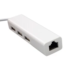 USB to LAN Ethernet RJ45 Network Adapter with 3 Port USB 2.0 HUB Adapter