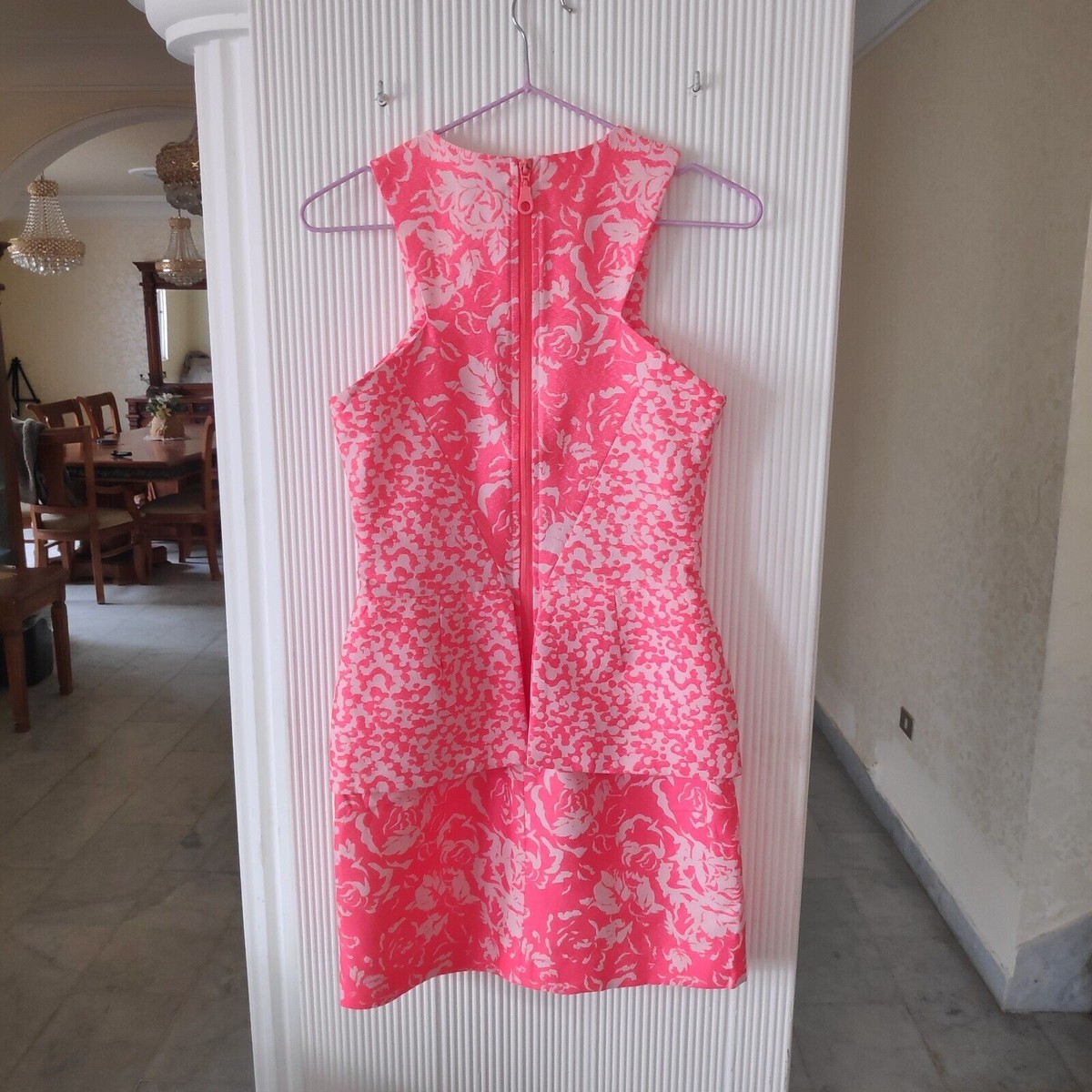 Neon peplum dress outlet
