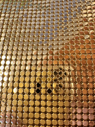 Vtg 40'S Whiting & Davis Co Mesh Gold Metallic Bag Purse Chain Strap MCM USA - Picture 5 of 17
